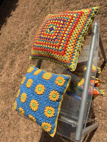 Lot ancien coussin - ancien, napperons
