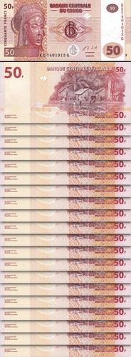 Congo francs 2013 unc 20 - 50, 2013,