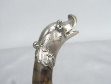 ?? CANNE FEMME LADY DANDY SCULPTURE ANIMALIÈRE POMMEAU CANARD WALKING STICK