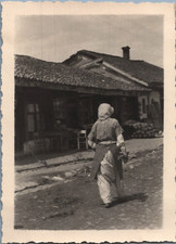 Yougoslavie (Kosovo), Gjakovë, Đakovica, Rue marchande, Tirage vintage, ca.1930 