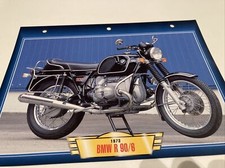 BMW 900 R90 / 6 1973 fiche carte moto passion collection Atlas