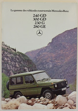 prospectus brochure tout-terrain Mercedes-Benz 240 GD 300 GD 230 G 280 GE
