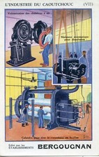 CHROMO PUBLICITAIRE / INDUSTRIE DU CAOUTCHOUC Ets BERGOUGNAN