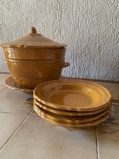 Lot En Céramique Ravel Soupière , Plat De Service Assiettes Bouillabaisse? 