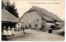 CPA 25 CHAUX-les-PASSAVANT - UN COIN DU VILLAGE