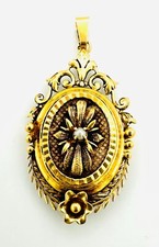 MAGNIFIQUE PENDENTIF OR 18 CARATS - Cassolette porte photo - 8,54 g