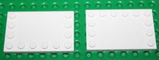 2 x Lego White Tile Modified