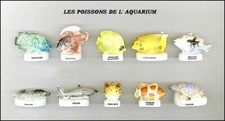 SERIE COMPLETE DE FEVES L'AQUARIUM-LES POISSONS  MARINS
