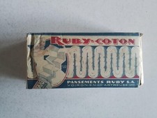 Ancien paquet de coton RUBY COTON Zig Zag Hydrophile chirurgical