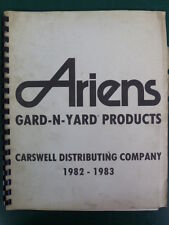 1982 1983 ARIENS GARD - N - YARD PRODUCTS MANUAL TILLERS MOWERS TRACTORS PRICES