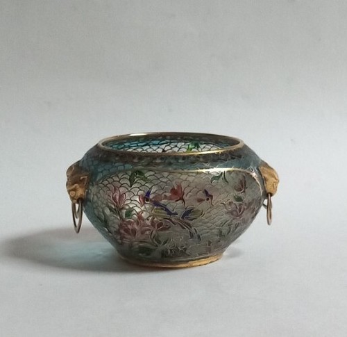 Bol coupe email cloisonné - email,