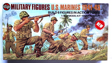 Figurines AIRFIX 1/32 - U.S. MARINES 1941 - 45 ( sans décalques )