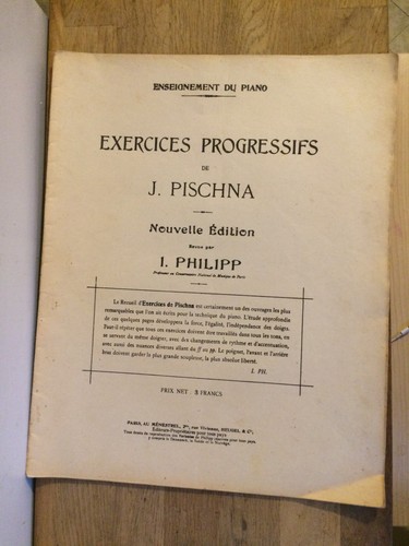Pischna exercices - pischna,