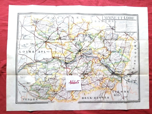 16605 affichette carte - /,