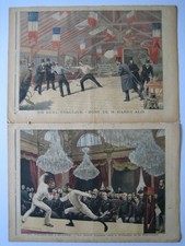 LOT  2 N° MAGAZINE REVUE JOURNAL  1895 SPORT EPEE ESCRIME FENCING PALAIS ELYSEES
