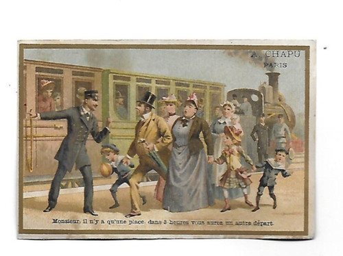 Ancien chromo publicitaire - ancien,