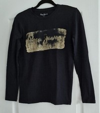 t shirt haut pull polo manches longues noir homme PEPE JEANS - taille S