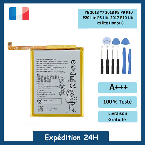 Batterie huawei hb366481ecw - batterie, y6