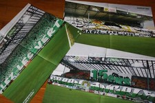 3 POSTERS ASSE )) MAGIC FANS GREEN .....ST ETIENNE