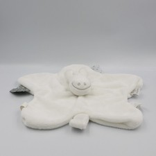 Doudou plat étoile Ane Paco blanc poudre d'étoiles NOUKIE'S - 25201