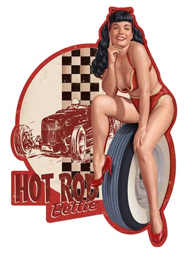 Pinup hot rod - pinup,