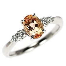 Bague diamant topaze