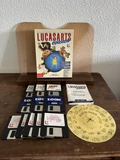 RARE Monkey Island 2 Loom Indiana Jones LucasArts Évasion Pc Big Box Macintosh