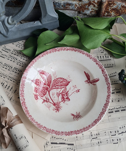 Ancienne assiette creuse - assiette,