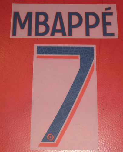 Flocage officiel mbappe 7 - officiel, n°7