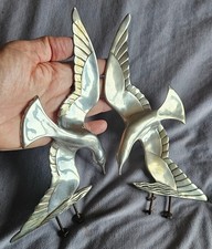 2 oiseaux mouettes art déco Bronze argenté Années 30 pour serre livres , horloge