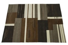 Tapis Braun Beige Gris Indo