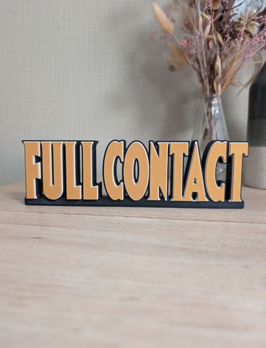 Plaque logo full contact - logo, 3d