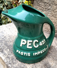 ANCIEN PICHET PEC 45 ° BROC BISTROT-PASTIS-Objet Publicitaire de Café collection