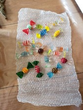 Lot 16 Bonbons Verres Murano XXème