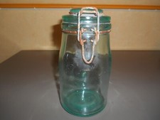 Ancien Bocal en verre vert