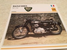 Fiche moto collection atlas motorcycle Magnat Debon 500 C4 SO 1956
