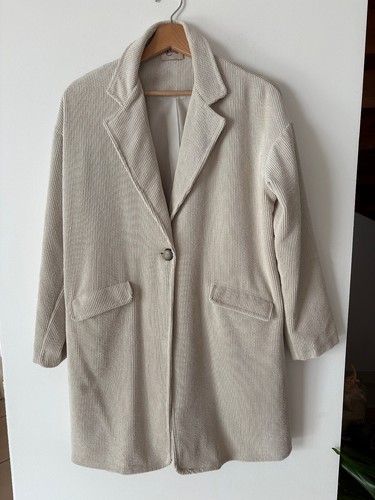 Manteau oversize beige