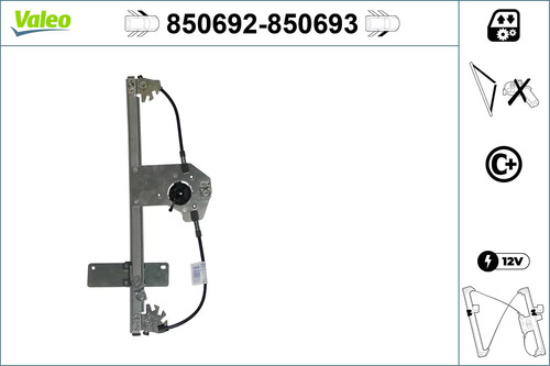 Lève vitre avant valeo 850693 - avant,