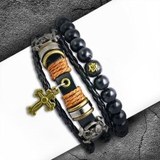 2 Bracelet Set Fashion Wood