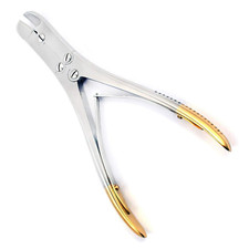 TC CNS Double Action Pin Wire Cutter 9" Orthopedic Instruments Gold Handle