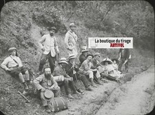 Notre Dame des Anges, groupe, photo ancienne plaque de verre, positif 8,5x10 cm