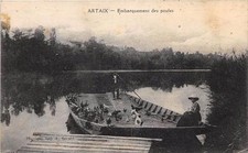 CPA 71 ARTAIX EMBARQUEMENT DES POULES