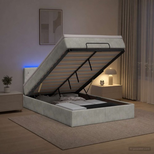 Lit coffre avec - , led