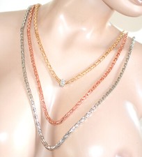 Collier long multi-maillons