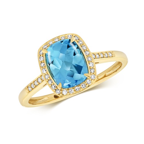 Bague femme pavage jaune 9 - pavage,