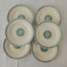 Assiettes À Dessert Service Anglais De Creil Et Montereau, 1900s