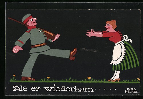 Carte postale artiste - d'artiste, dora