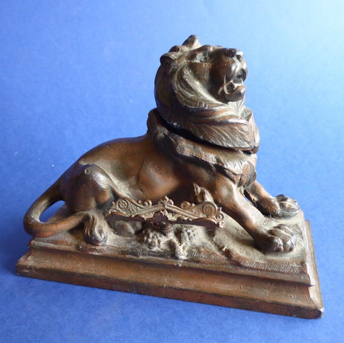 Encrier regule lion belfort - regule,