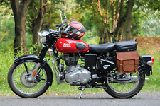 2X Sac De Selle Pannier De Vélo En Cuir Vintage Authentique 5L