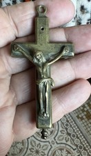 Croix Reliquaire En Bronze XIX